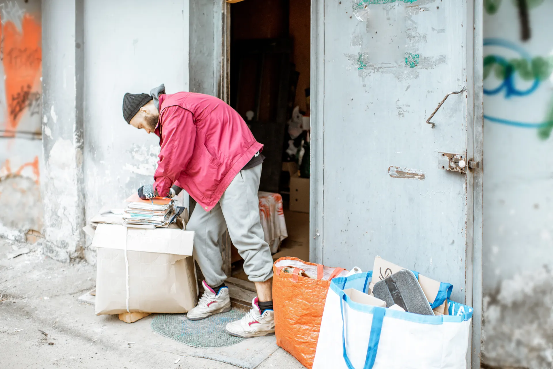 Recuperación de una vivienda con acumulación de objetos